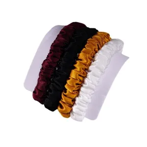 4 Pack Skinny Silk Scrunchies - Vitality - dropshipping