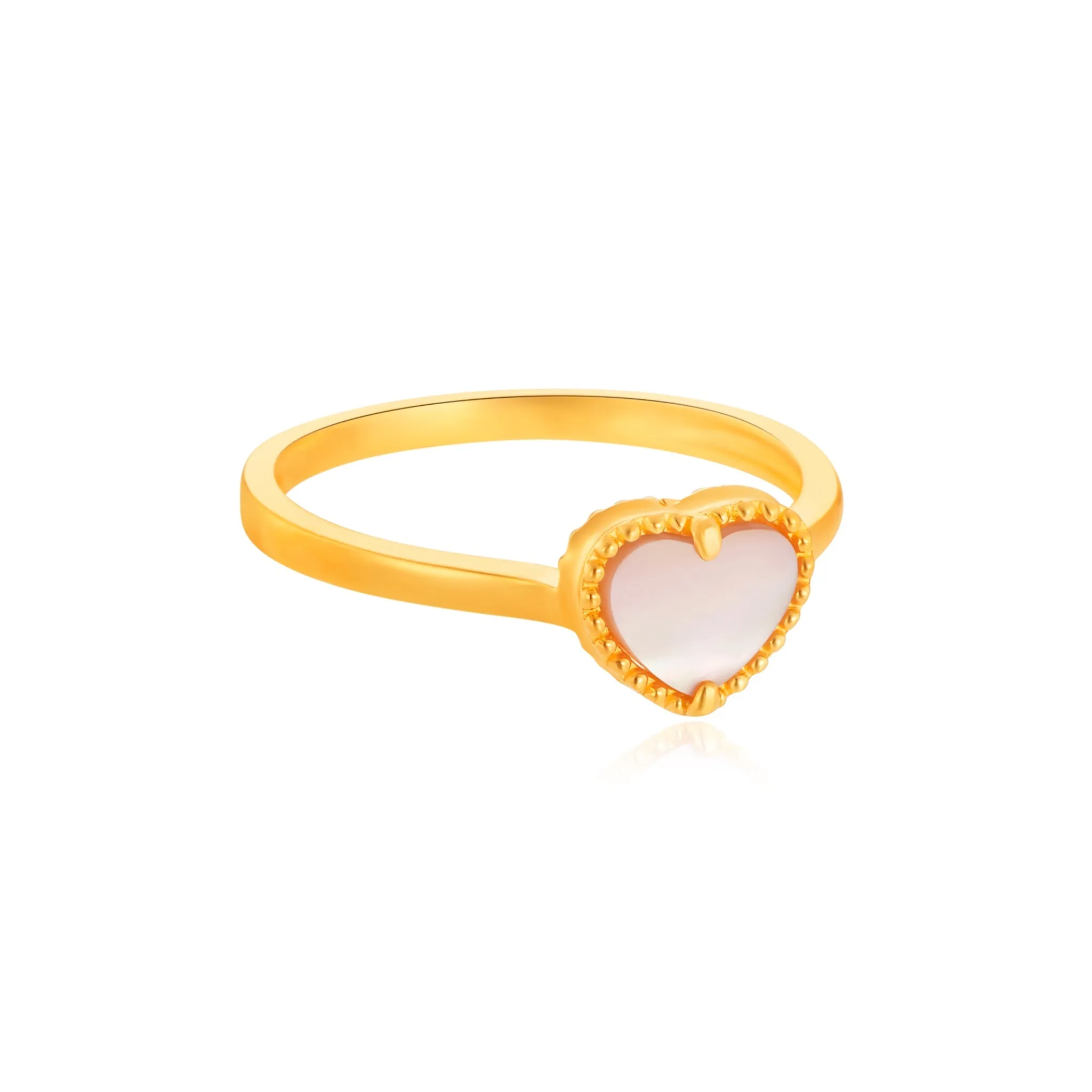 916 Gold Pearlescent Love Ring