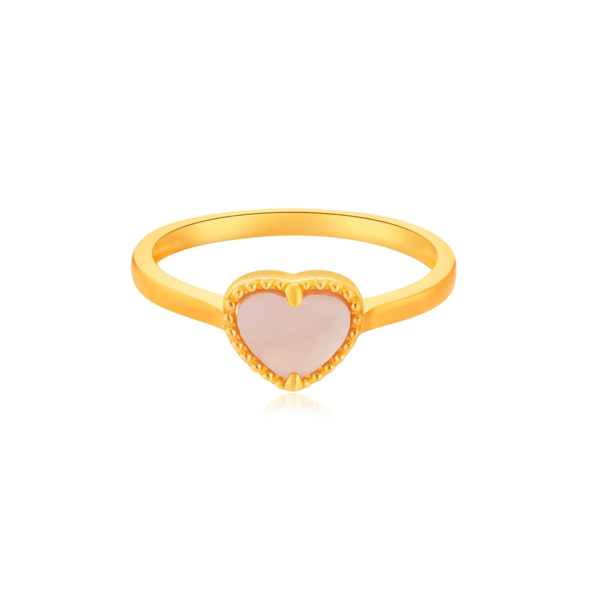 916 Gold Pearlescent Love Ring