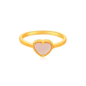 916 Gold Pearlescent Love Ring