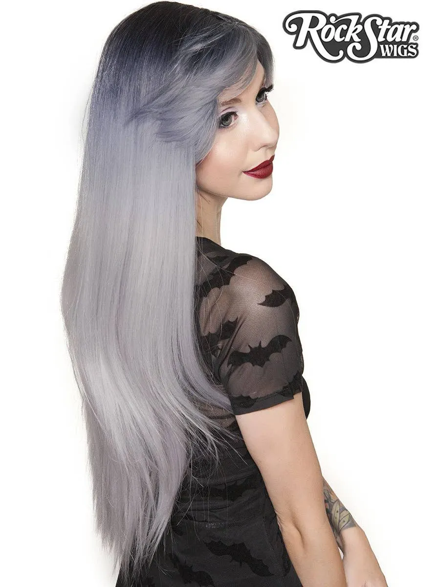 Bella Deluxe Long Silver Ombre Womens Fashion Wig