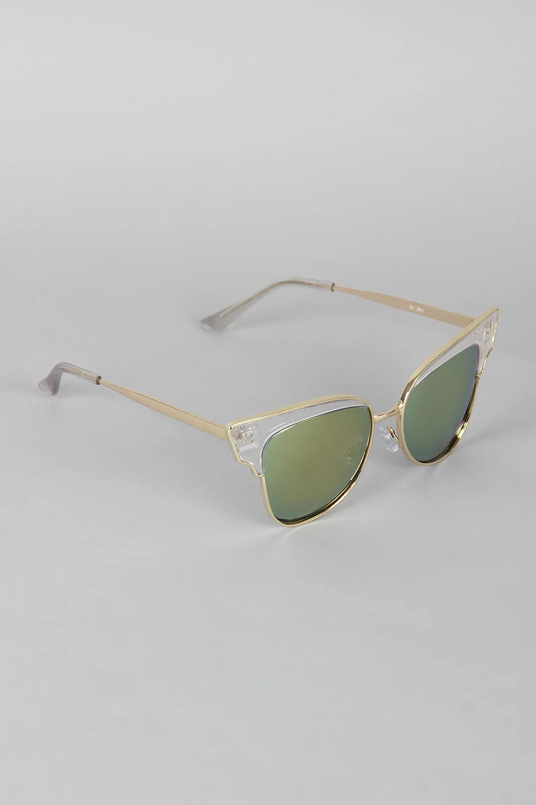 Butterfly Wing Wire Rimmed Sunglasses