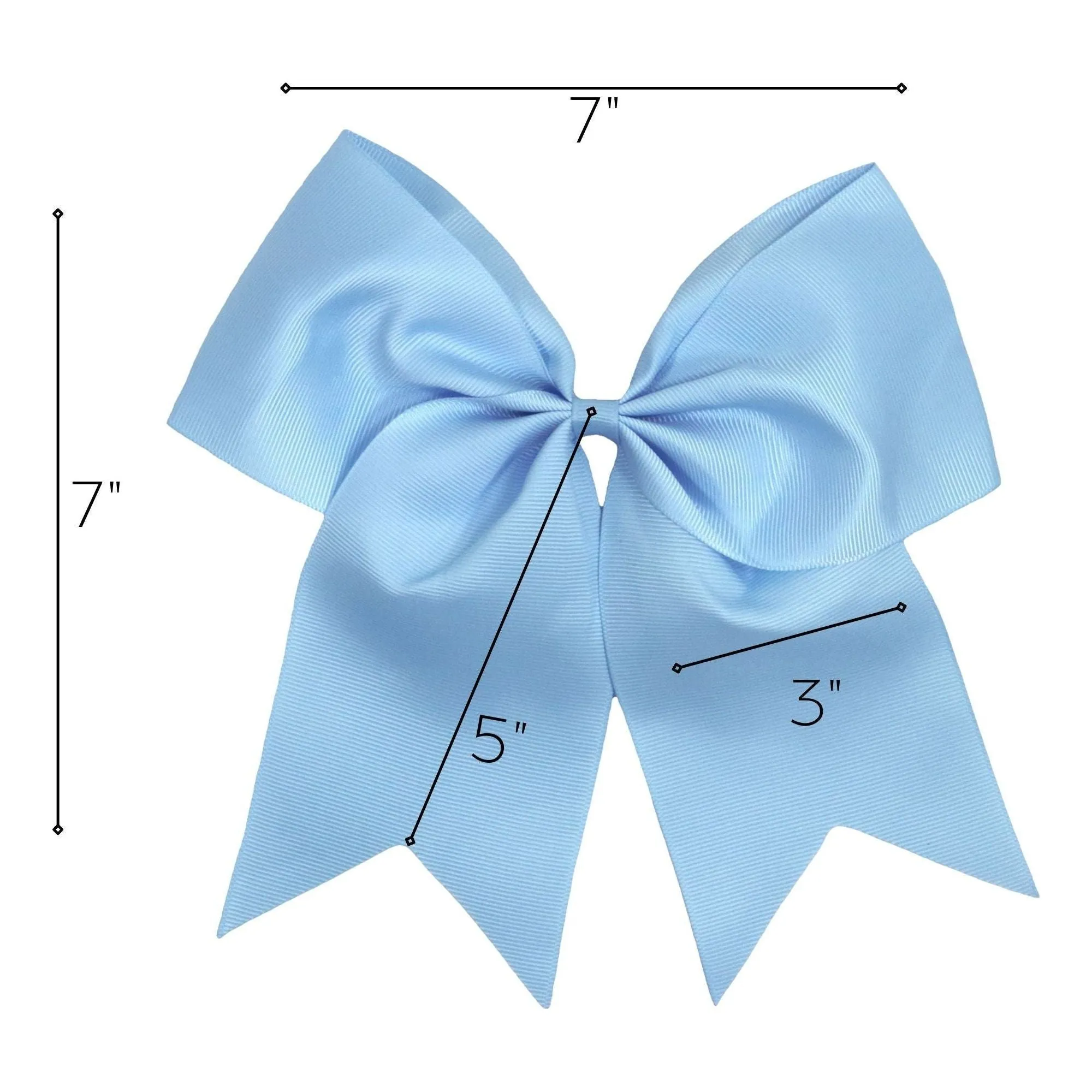 Carolina Blue Clip Hair Bow