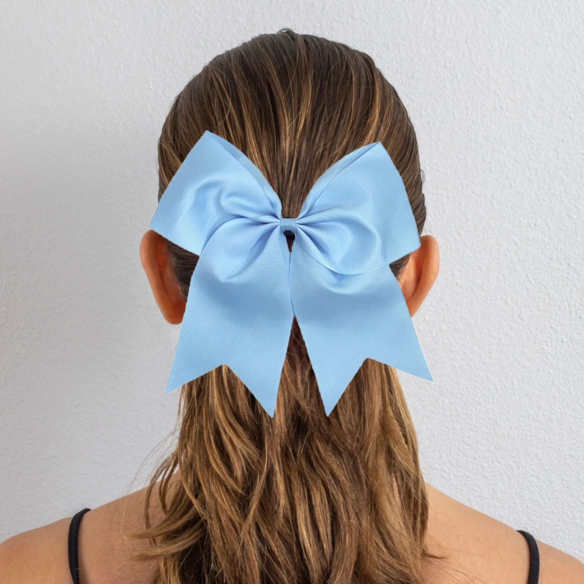 Carolina Blue Clip Hair Bow