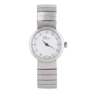 Christian Dior Diamond Dot Dial & Mother Of Pearl Baby D Watch