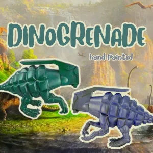 Dinogrenade Hand Painted