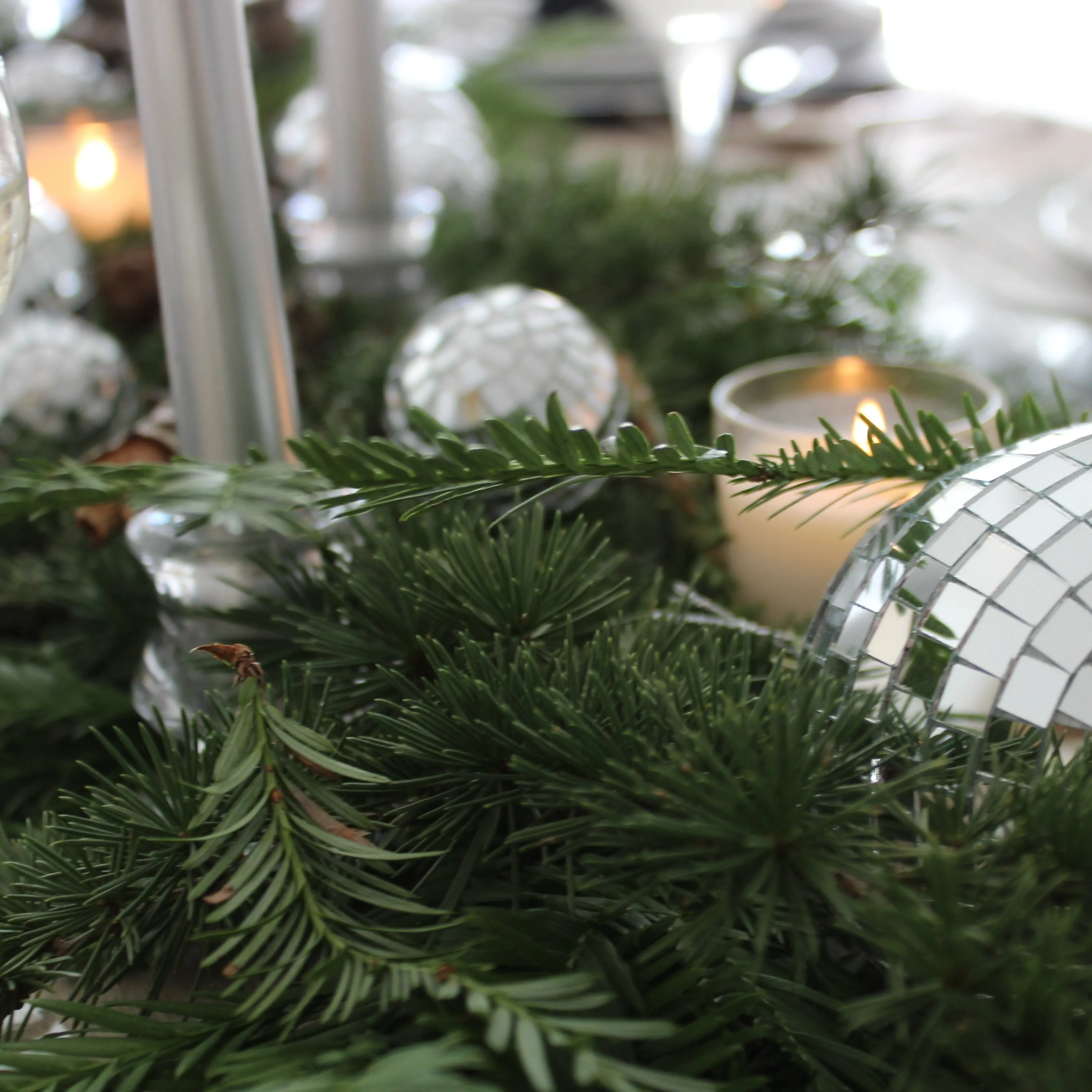 Disco Ball Party Tablescape