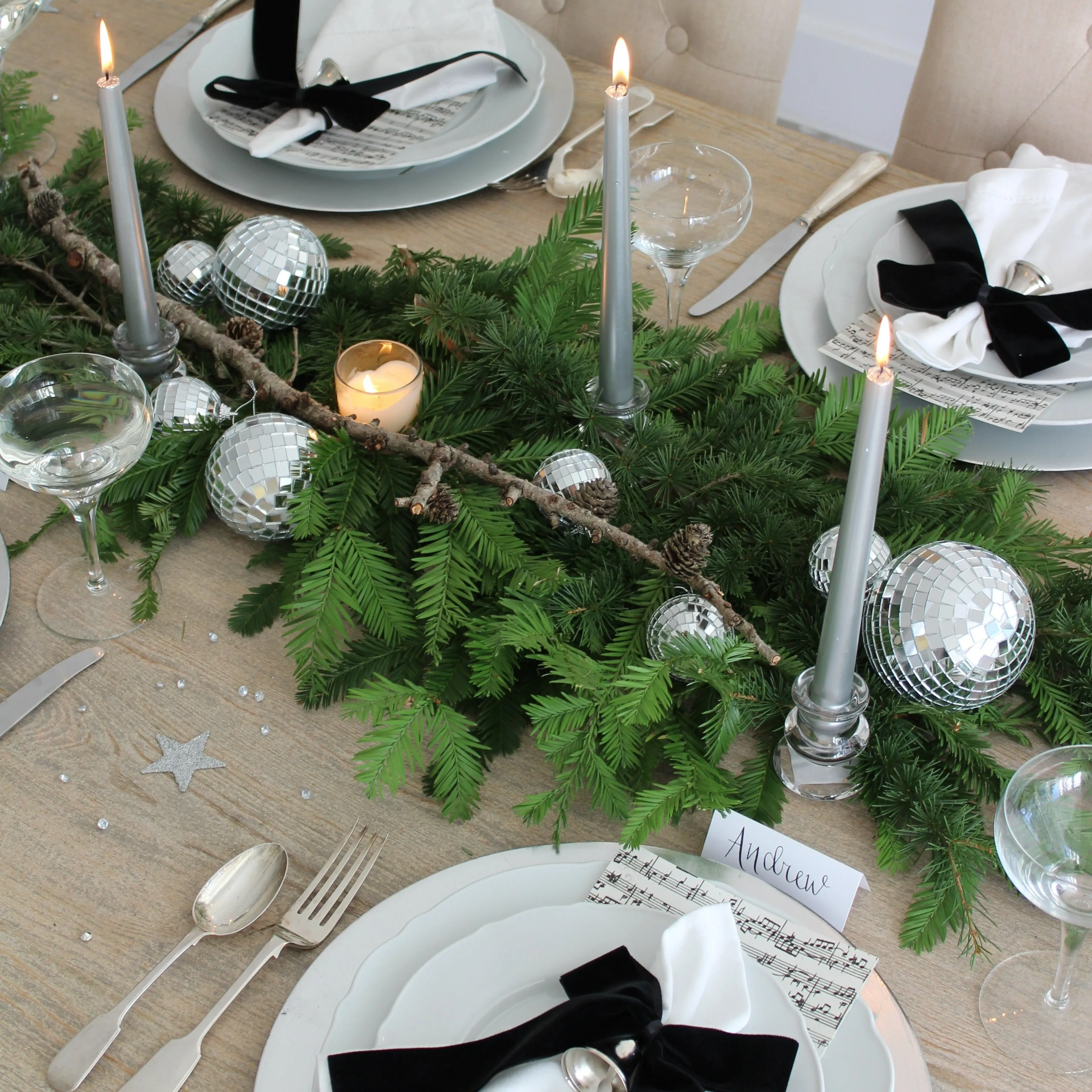 Disco Ball Party Tablescape