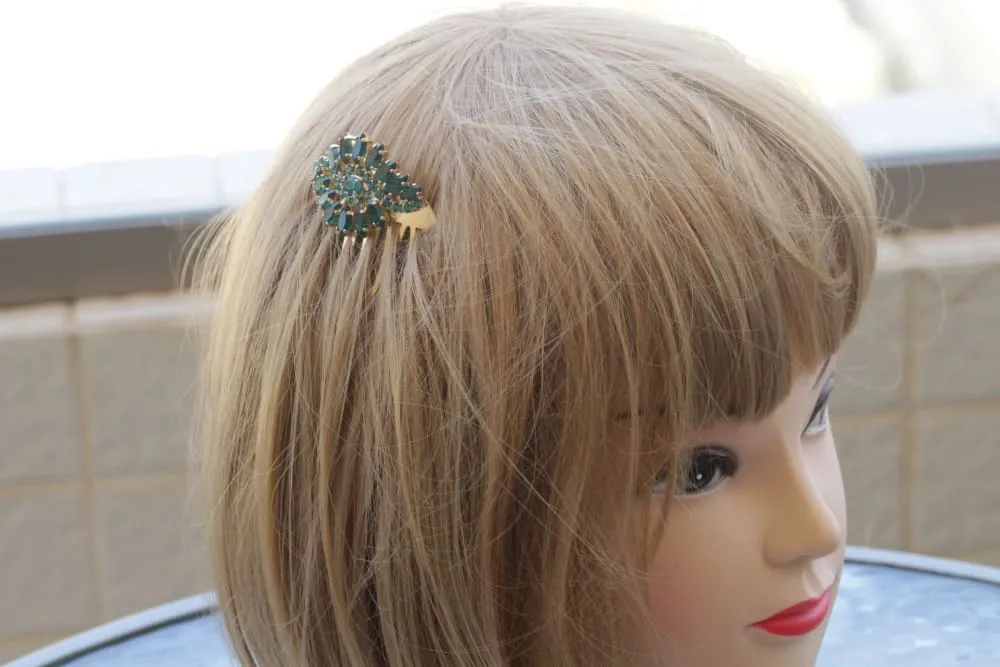 EMERALD GREEN HAIR Comb