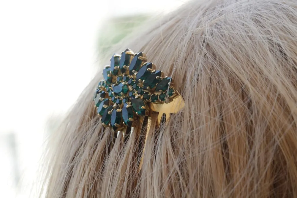 EMERALD GREEN HAIR Comb