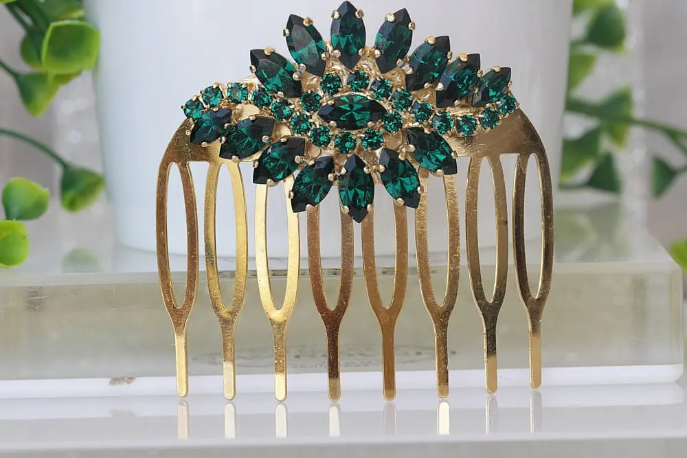 EMERALD GREEN HAIR Comb