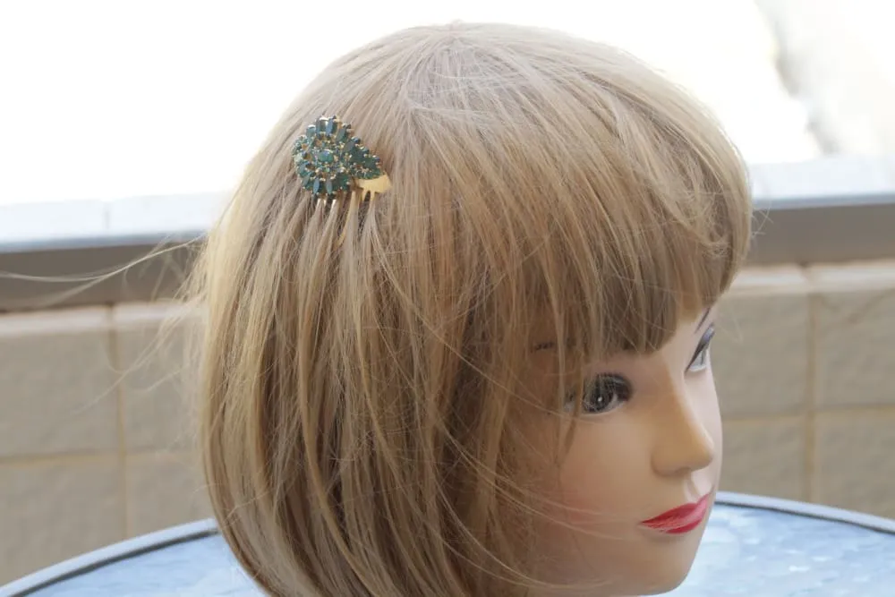 EMERALD GREEN HAIR Comb