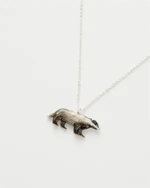 Enamel Badger Short Necklace