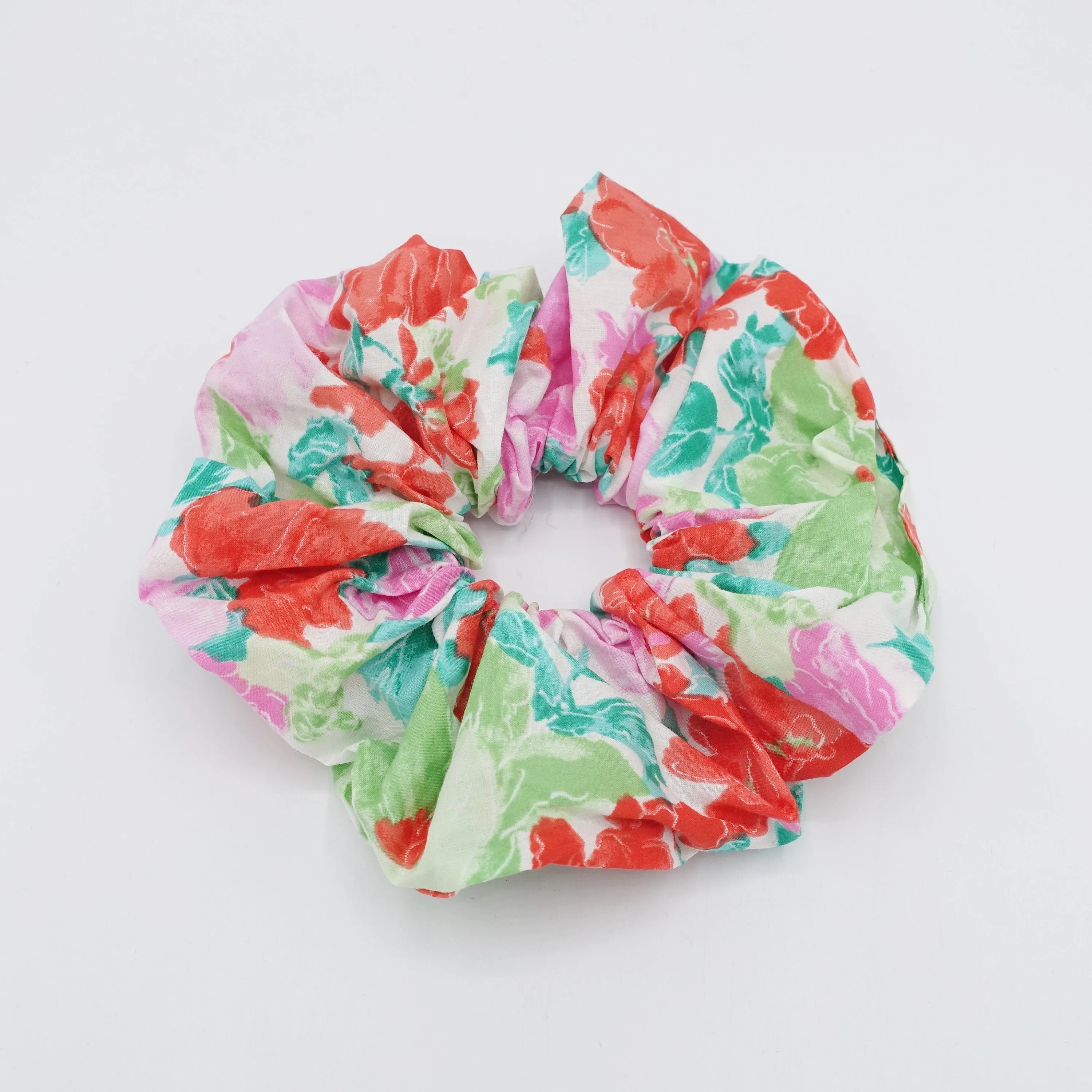 floral oversized cotton scrunchies pretty scrunchie for women