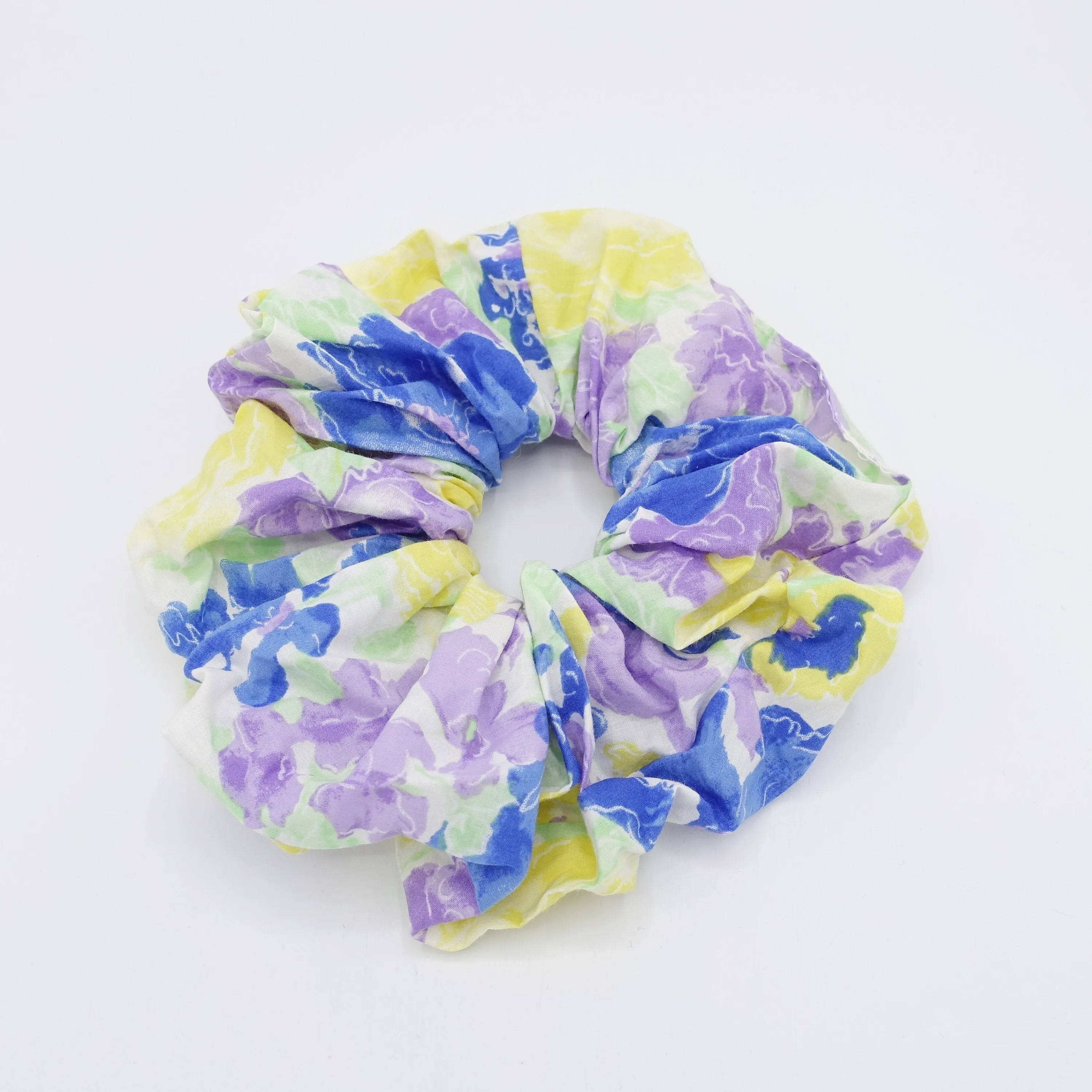 floral oversized cotton scrunchies pretty scrunchie for women