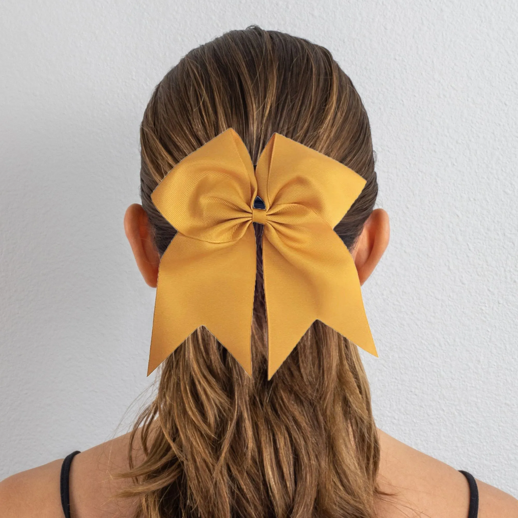 Gold Clip Hair Bows - 10 Pack