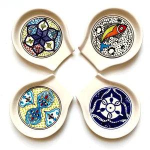 Hand-painted Ceramic Spoon Rest