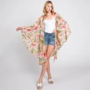 JUD115 - TROPICAL PRINT KIMONO