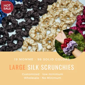 Large Silk Scrunchie Custom Wholesale