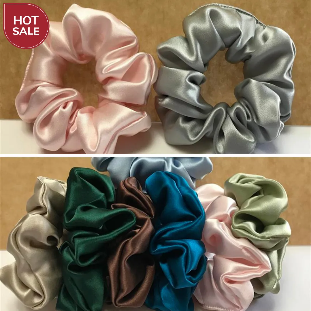 Large Silk Scrunchie Custom Wholesale