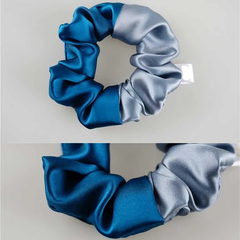 Large Silk Scrunchies Patchwork color