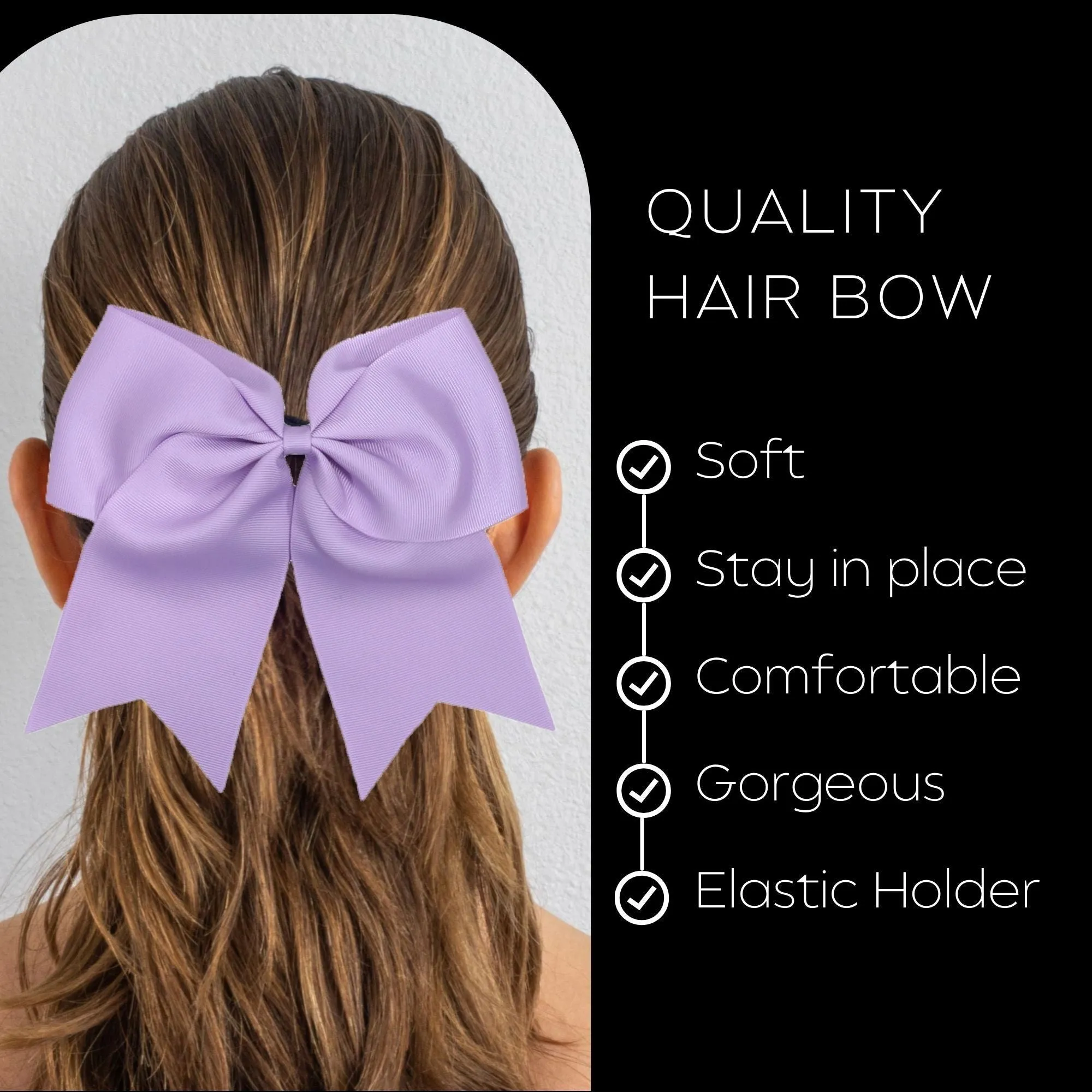 Light Purple Cheer Bow