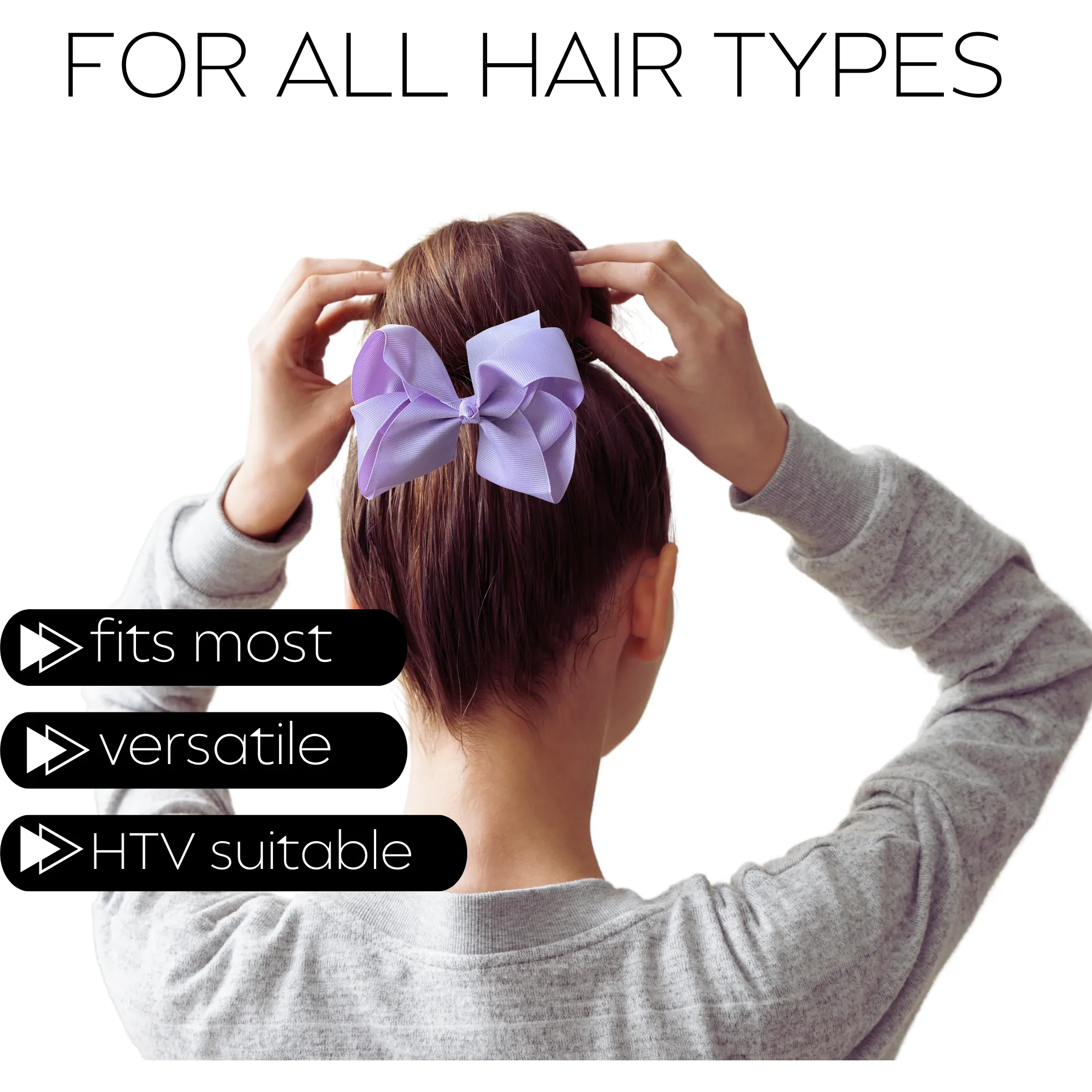 Light Purple Classic Hair Bow