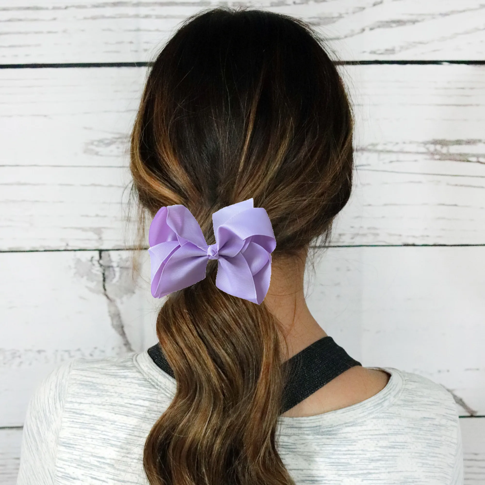 Light Purple Classic Hair Bow