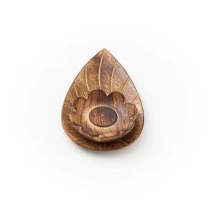 Lotus Incense Holder Wood