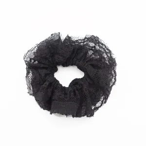 Mesh lace layered women scrunchie hair tie scrunchies