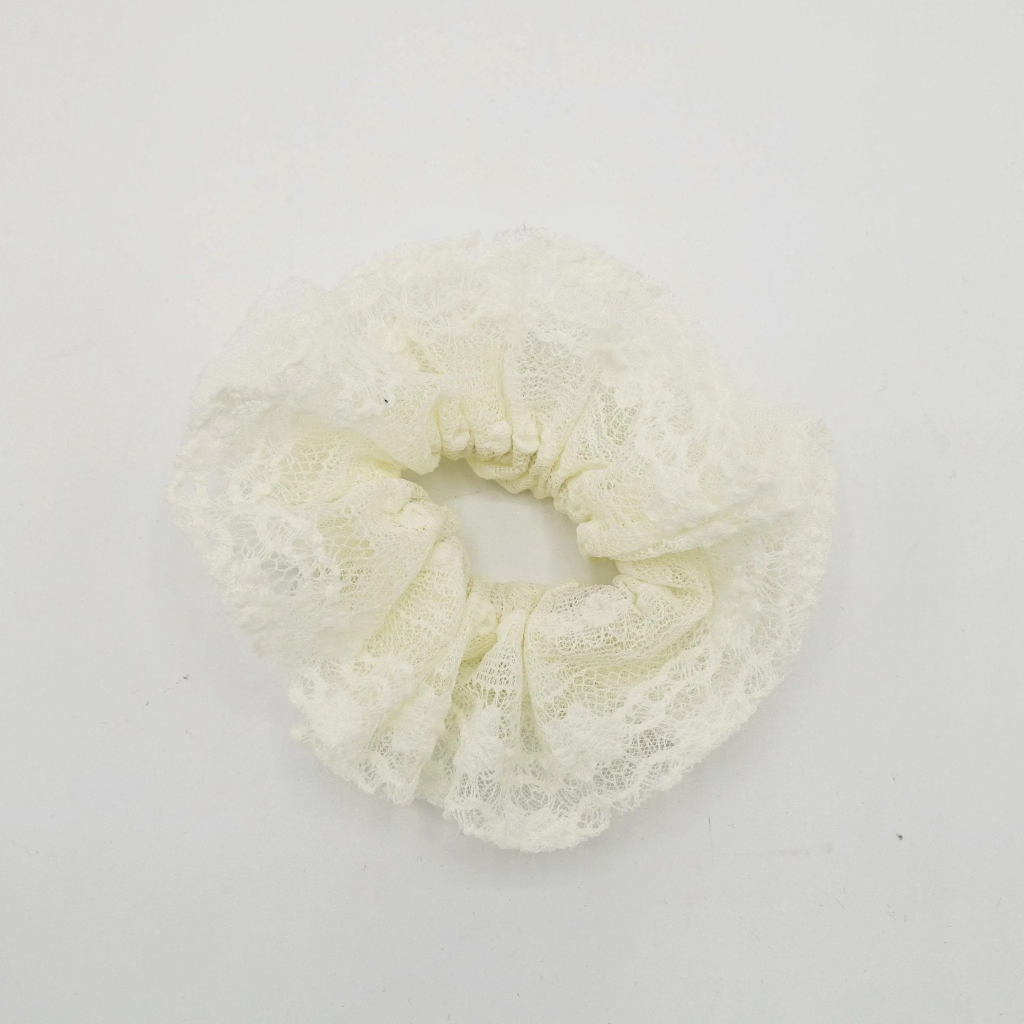 Mesh lace layered women scrunchie hair tie scrunchies