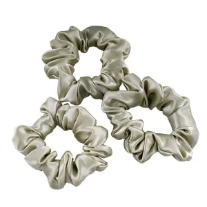 Midi Silk Scrunchies Olive - 3 Pack - Dropshipping