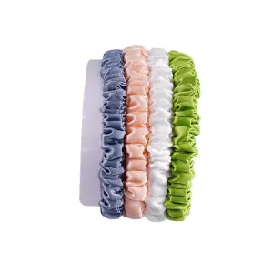 Mini silk hair scrunchies - Youthful - 4 Pack - dropshipping