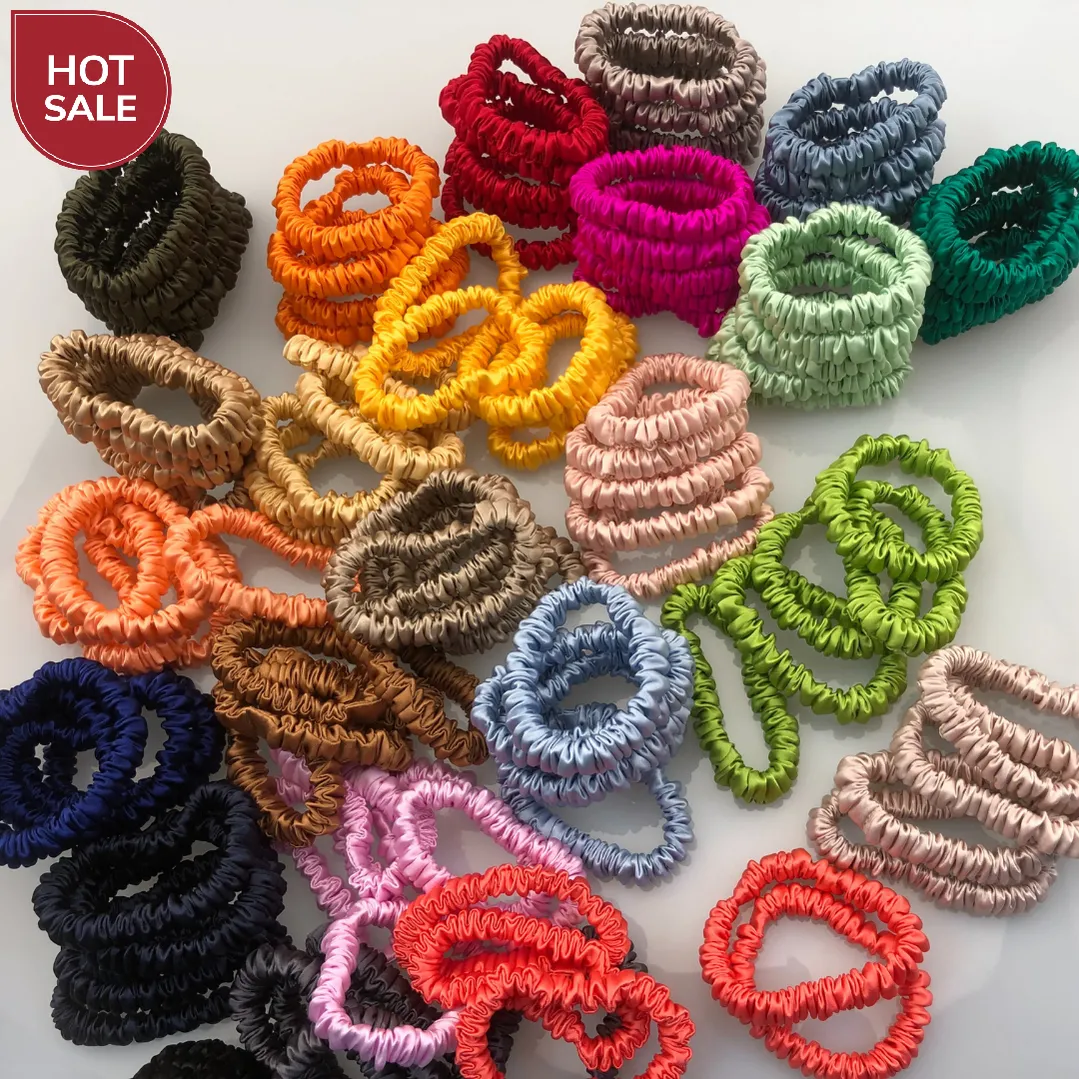 Mini Silk Scrunchie Custom Wholesale