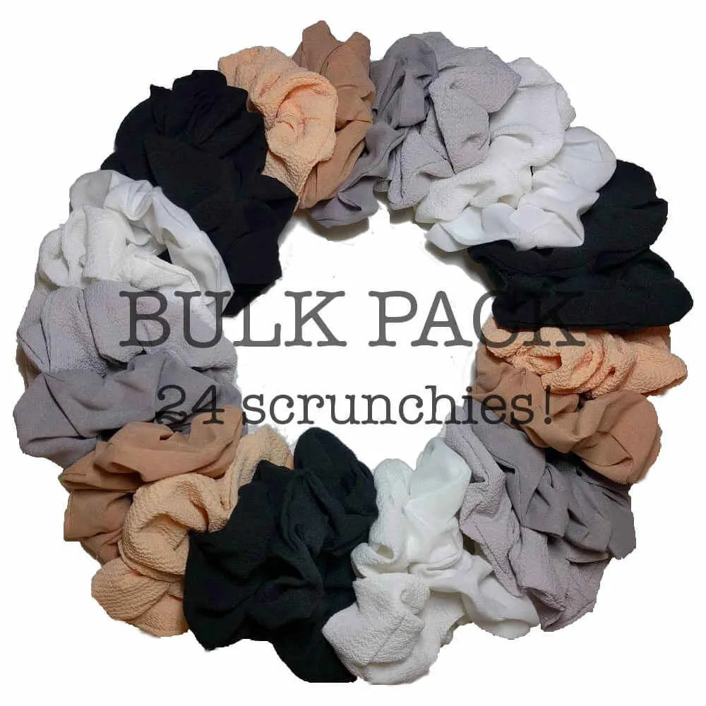 Mixed Texture Scrunchies