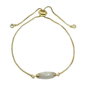 Mother of Pearl: Oval on Plated Pull Chain (PGBT478MOP)