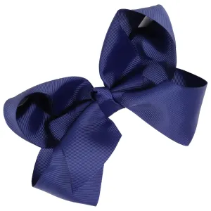 Navy Classic Hair Bow