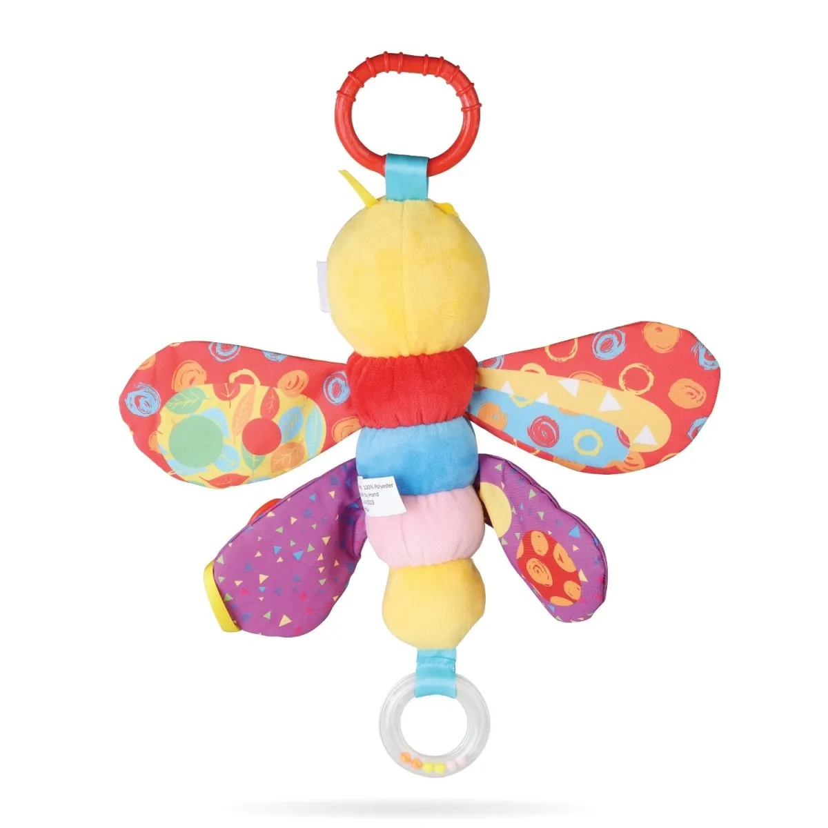 Nuluv Butterfly- Soft toy crinkle and teether