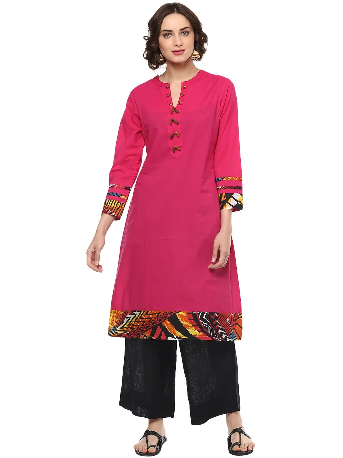 Pannkh Casual Full Sleeve Printed Women's Kurti