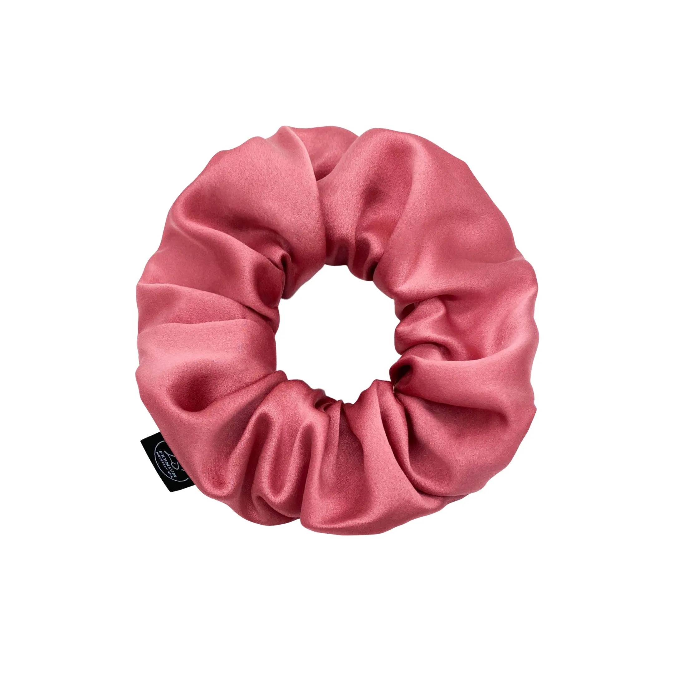 Premium Mulberry Silk Scrunchie - Pink - Extra Large