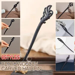 Retro Wooden Hair Sticks