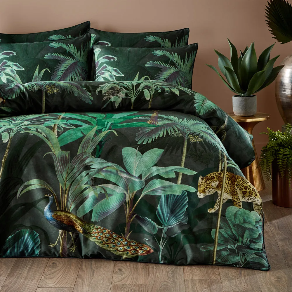 Siona Tropical 100% Cotton Duvet Cover Set Forest