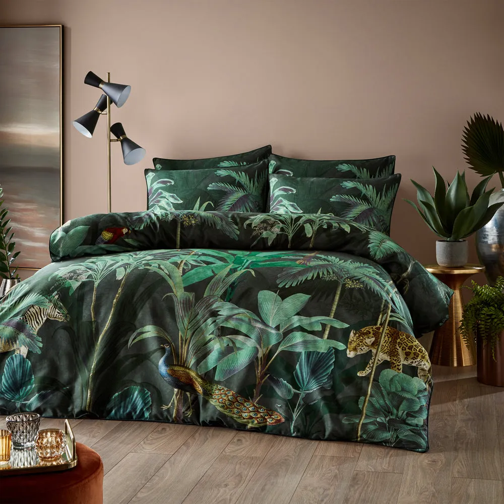 Siona Tropical 100% Cotton Duvet Cover Set Forest