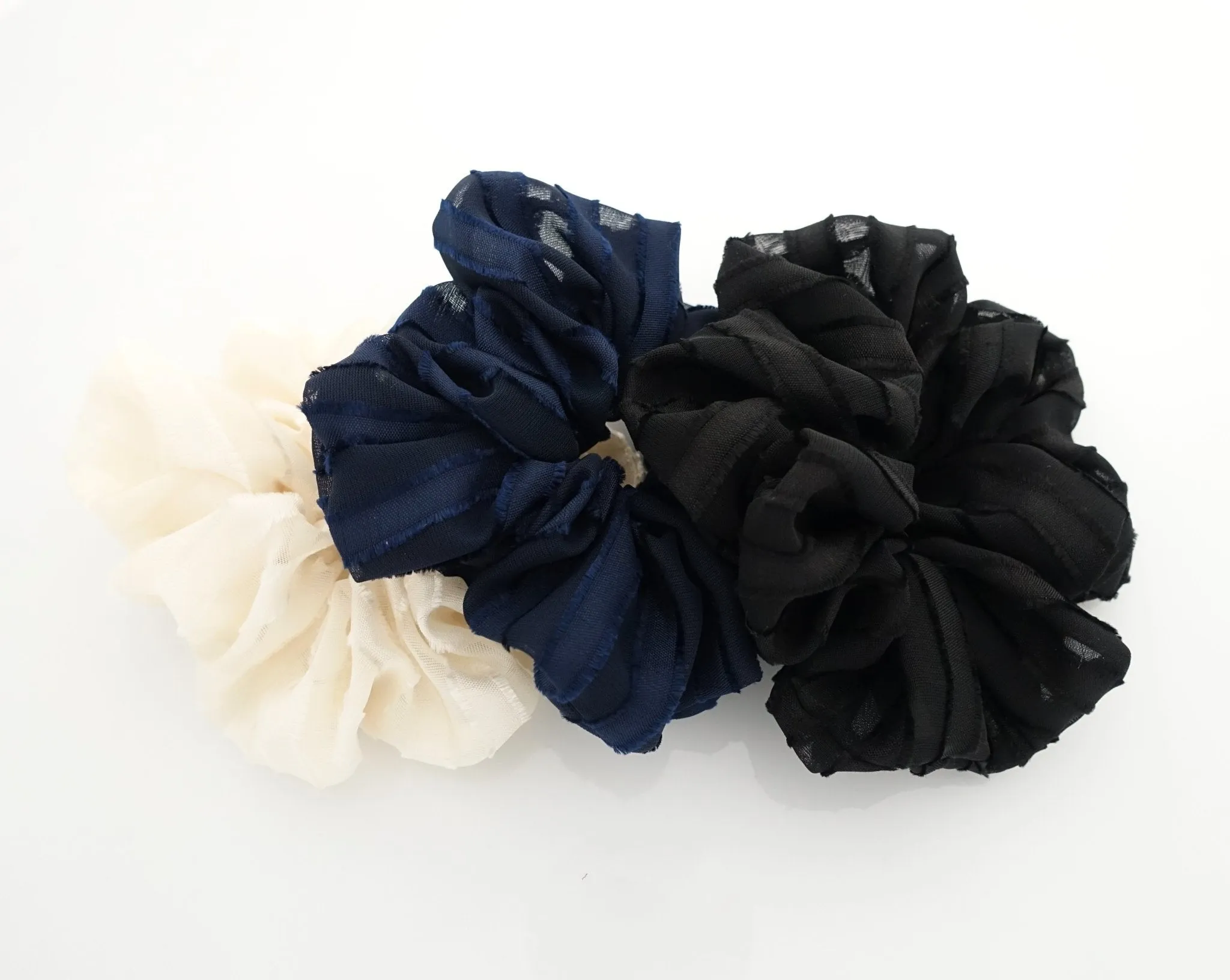 texture stripe scrunchies fabric peel stripe block pattern hair scrunchy