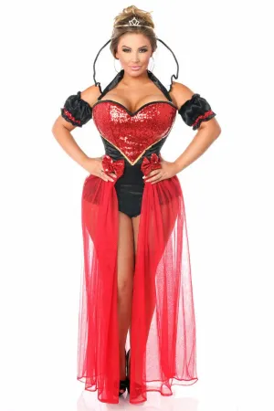 Top Drawer 6 PC Sexy Fairytale Red Queen Costume