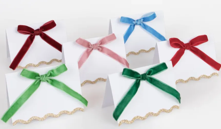 Velvet Bow Place Cards