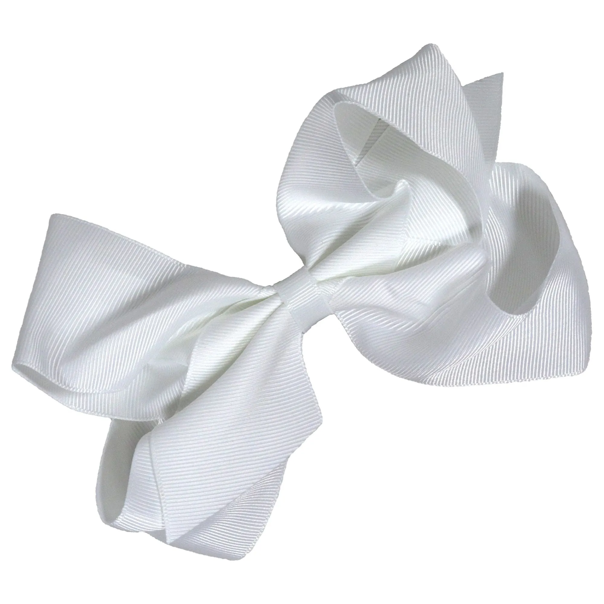 White Classic Hair Bow